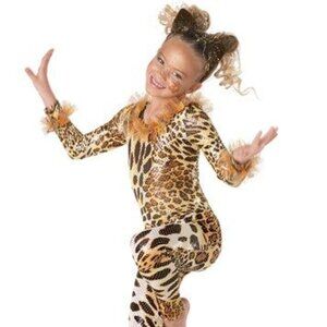 Like New! Weissman Made in Usa Chettah Character Halloween/Dance costume 8Y